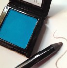 MAKE's matte eyeshadow in Siberian Blue and gel liner in Heavy Metal